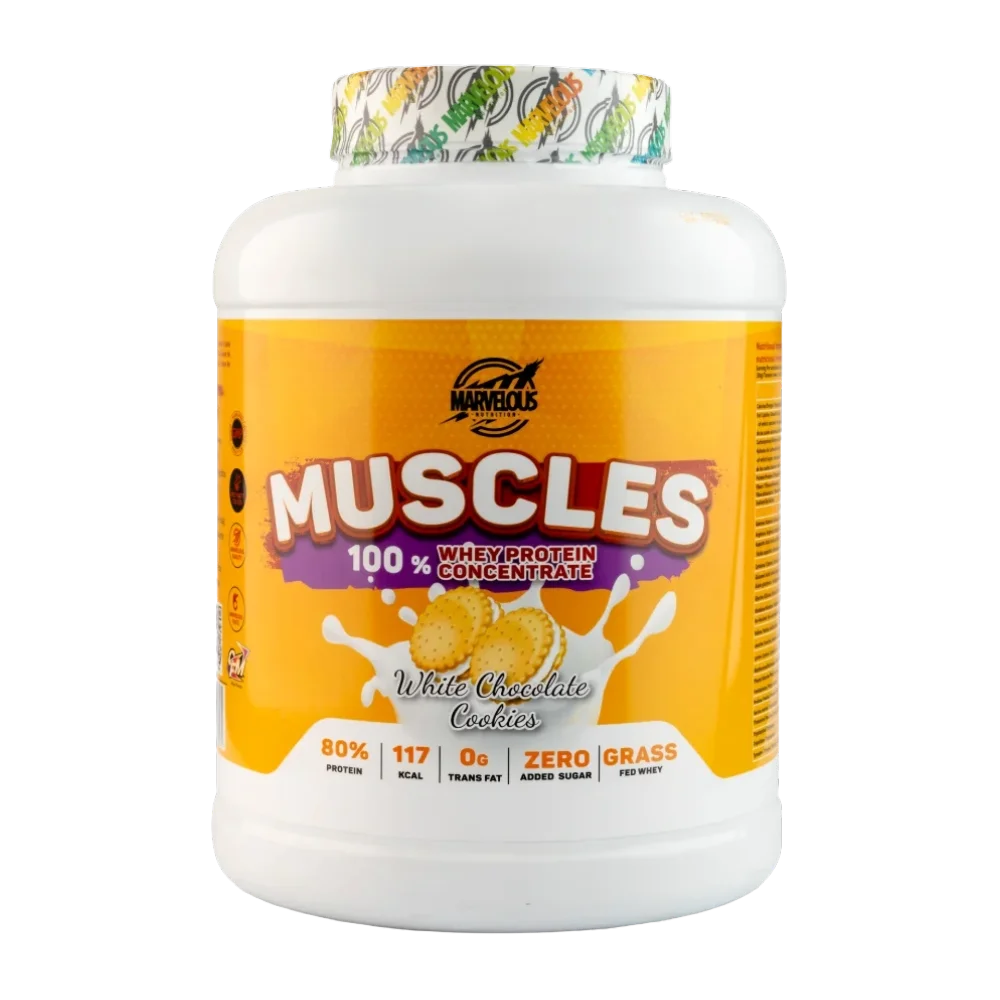 Marvelous Nutrition, Muscles 100% Whey Protein, 2kg, 67 Servings