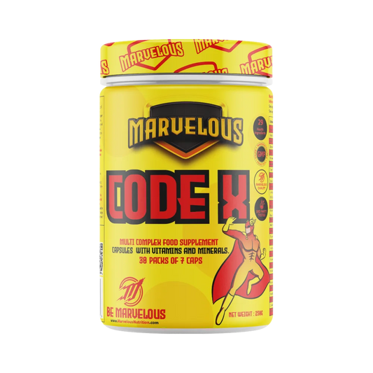Marvelous Nutrition, Code X, 30 packs, 7 Capsules per pack